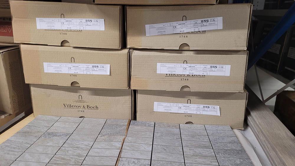 3035-296 Villeroy & Boch My Earth Gris mozaïek, 75,- per doos