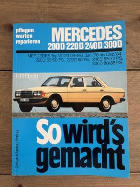 Mercedes W123 reparatiehandboek (200D–300D) – Zo goed als nieuw