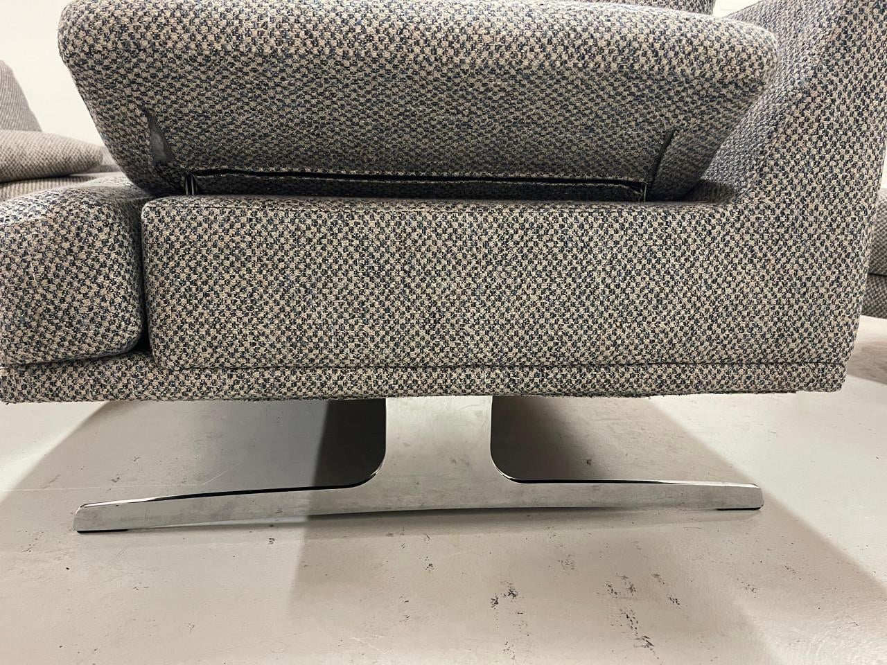 Montèl Grijs Stoffen Bankstel-Moderne Lounge Set-Gratis Levering