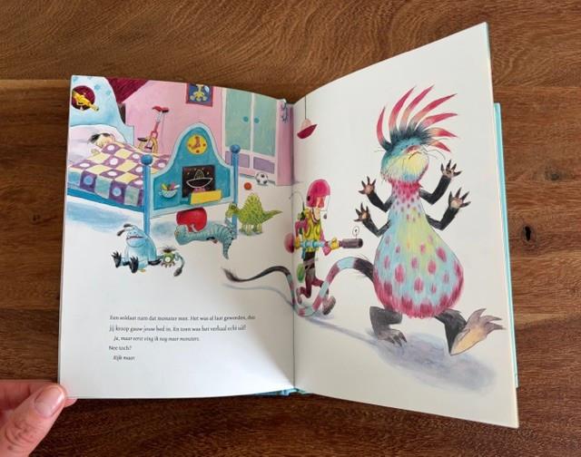 Maar eerst ving ik een monster | prentenboek + vingerpopje