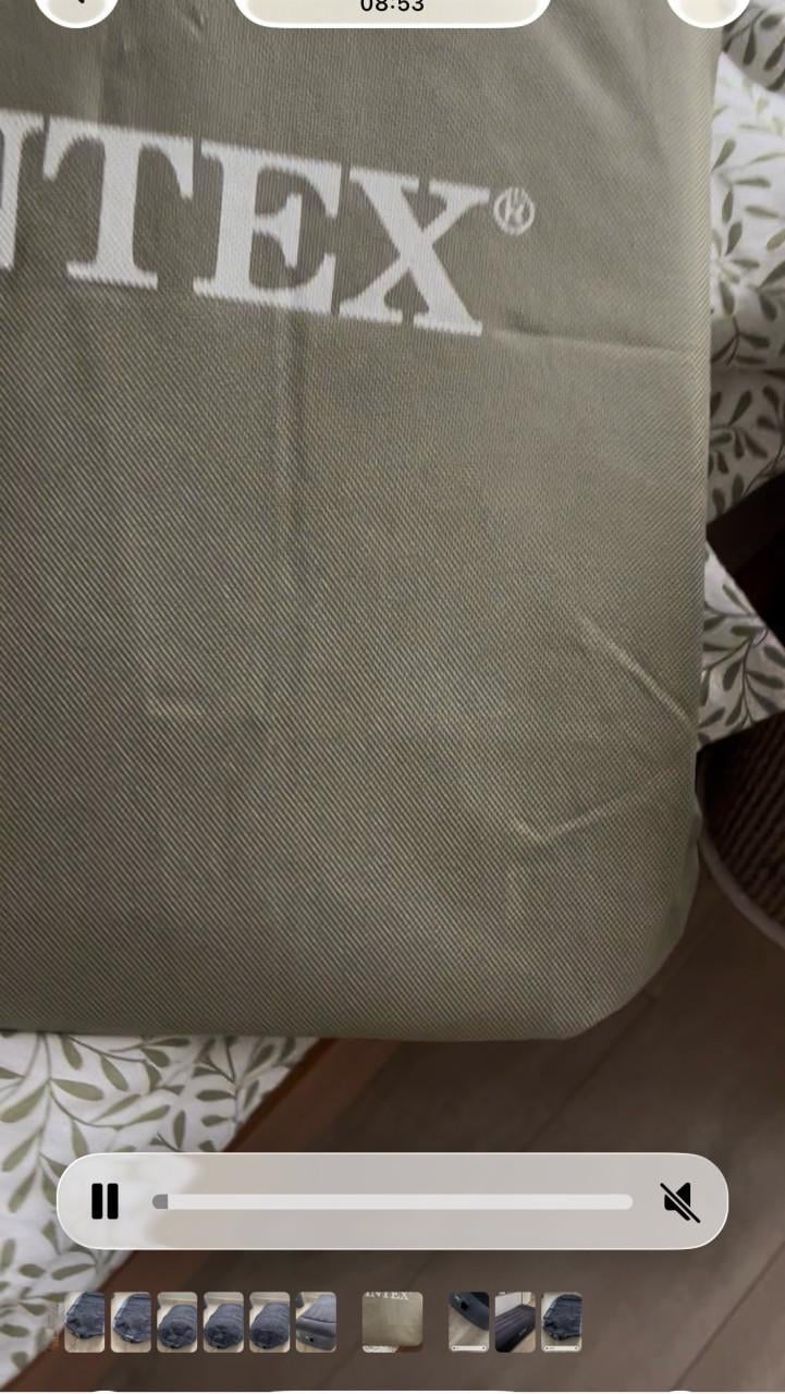 Luchtbed met ingebouwde pomp