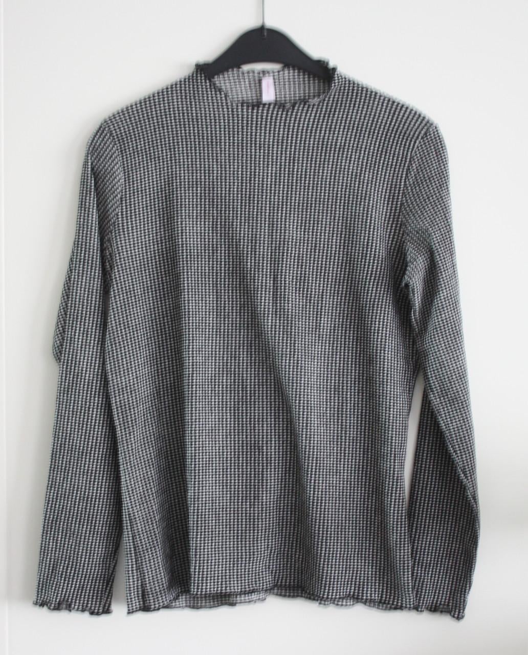 Shirt zwart wit maat m