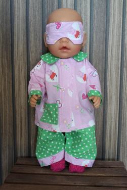 Baby born poppenkleding  Pyjama Peppa
