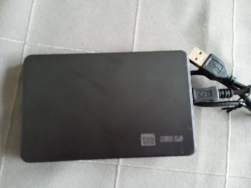 Externe harde schijf 500 gigabyte, geen externe voeding nodig