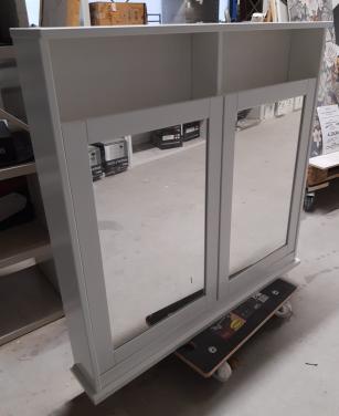 Ikea Hemnes spiegelkast, 103x16x98 cm, wit