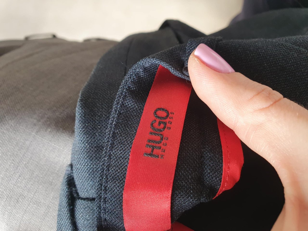 Donkerblauwe Hugo Boss pantalon maat 46