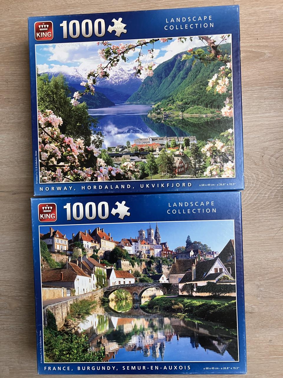 Legpuzzels 1000 stukjes. Merk King