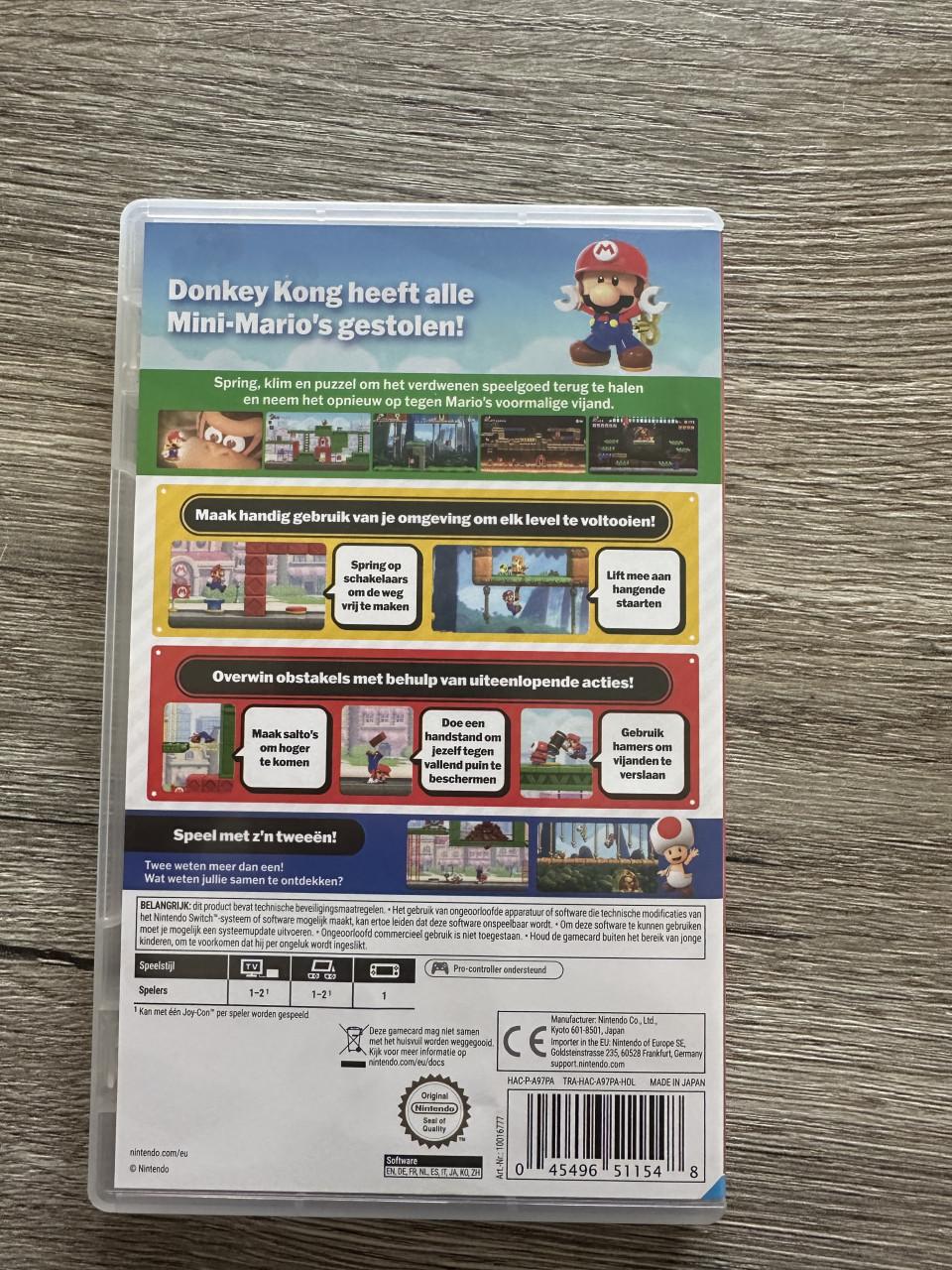 Mario vs Donkeykong spel nintento switch 1&2