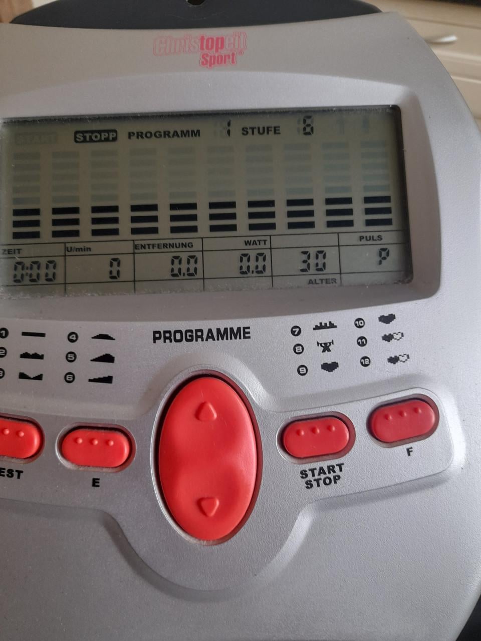 Christopeit hometrainer met programma's (in goede staat)