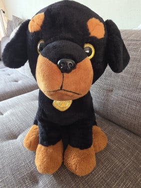 Pluche hond knuffel, groot 45cm