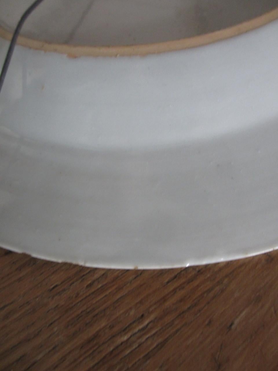 2 oude blauw-witte porseleinen borden – handgeschilderd – ca. 23,5 cm