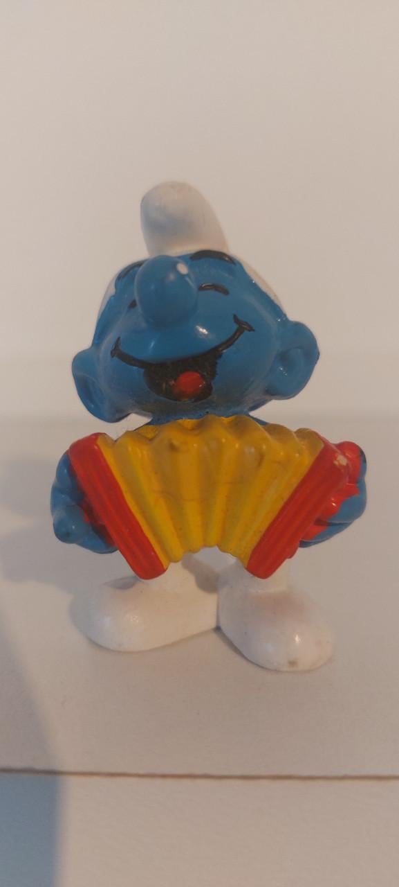 Te koop 3 plastic vintage Smurfen speelfiguurtjes