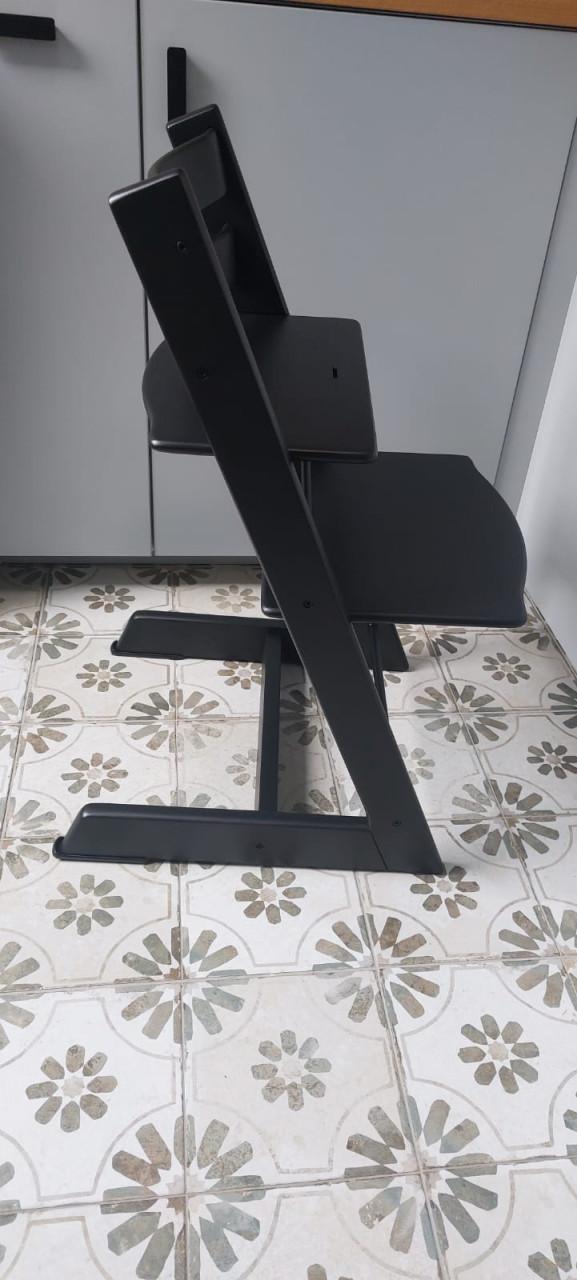 Stokke Tripp Trapp stoel - Mat zwart (nieuw model)