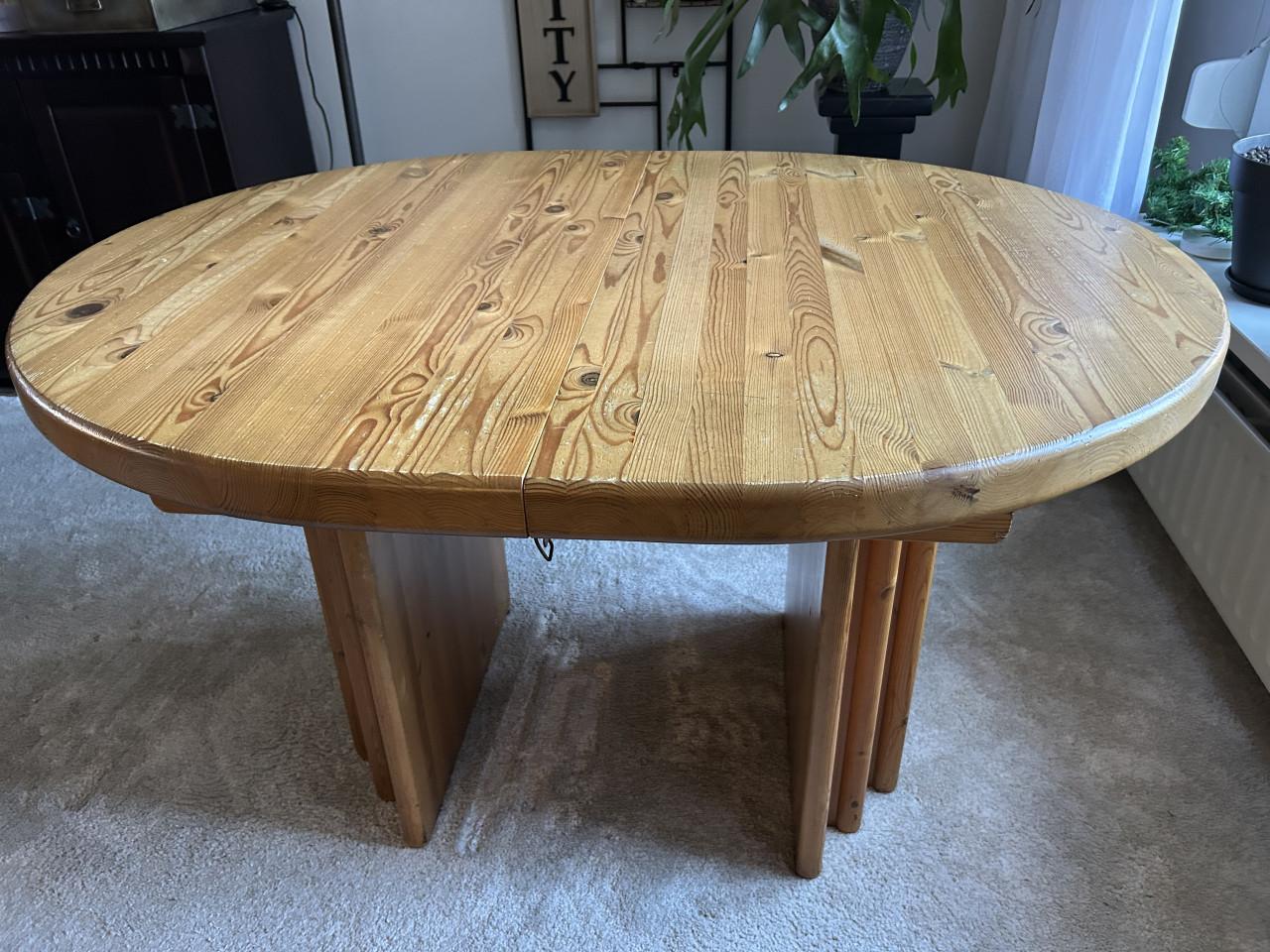 Massief grenen eettafel