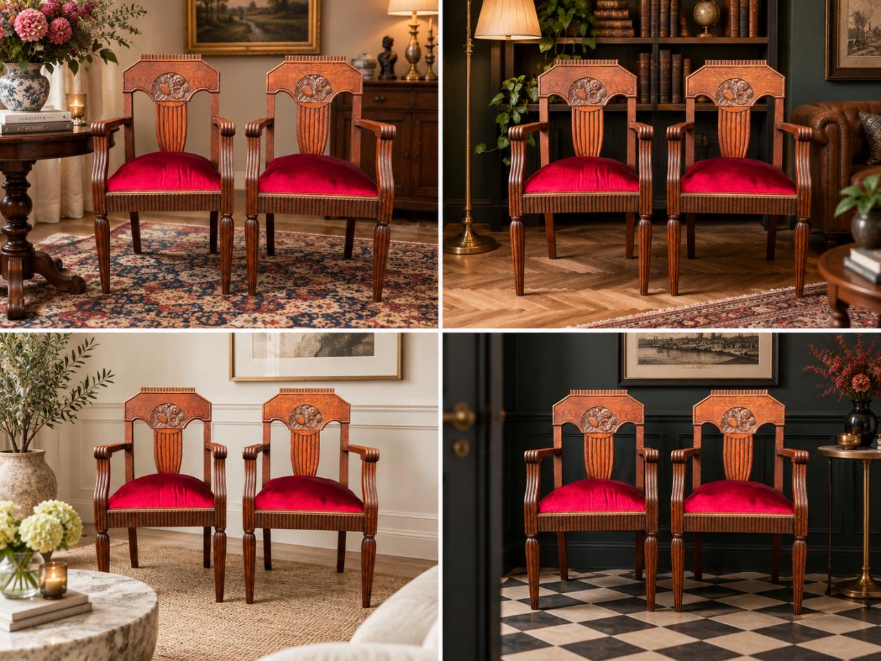 Unieke antieke armstoelen