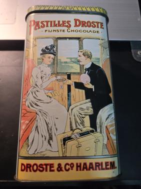Vintage Droste Cacao en Pastilles Blik