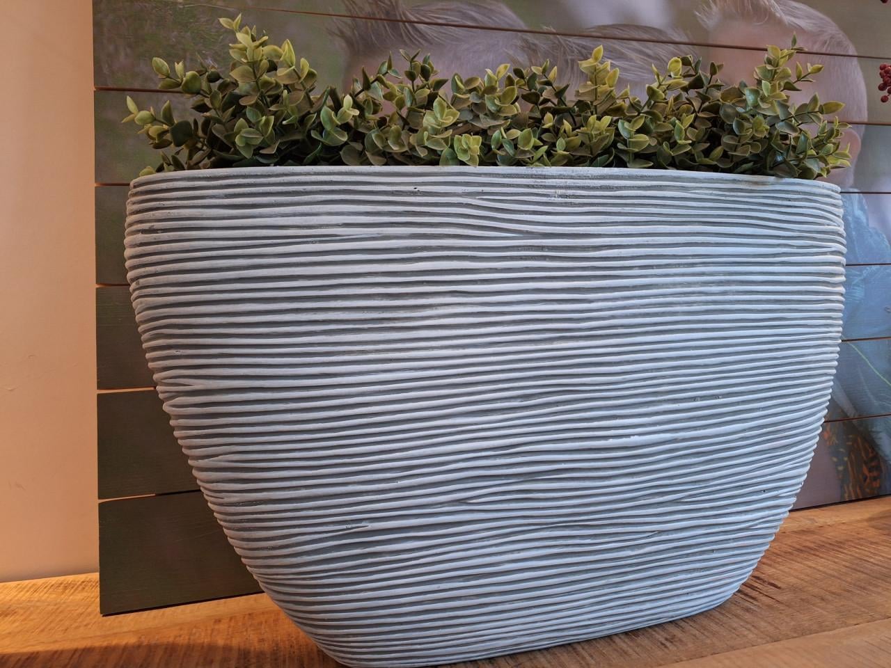 Bloempot met groen