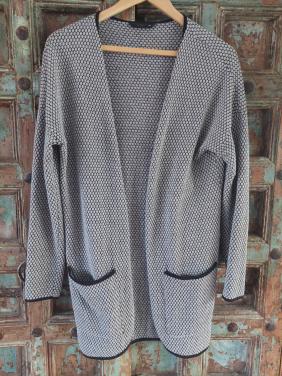 Only dames vest grijs /zwart mt xs