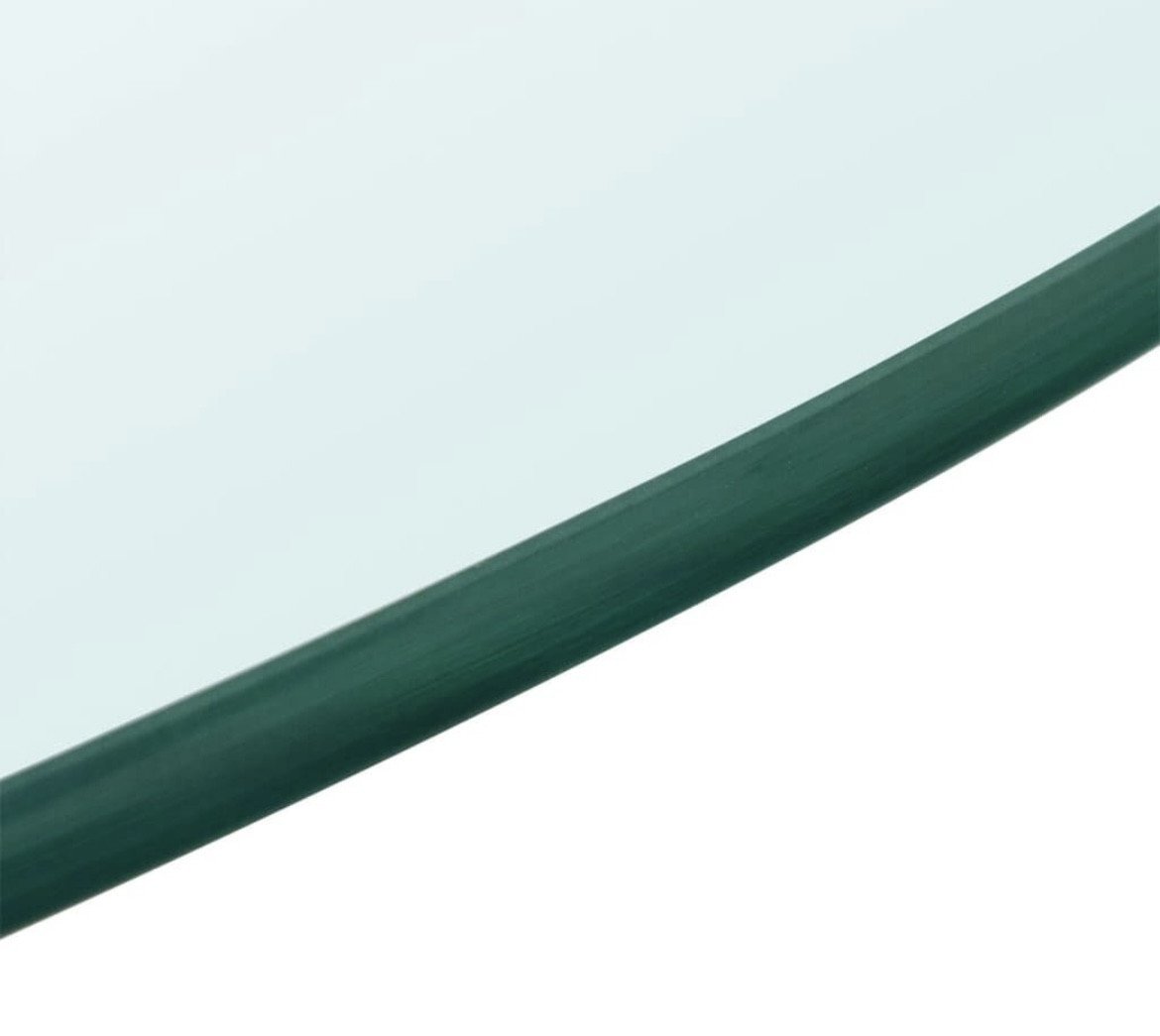 Nieuw tafelblad glas / gehard veiligheidsglas /. Diameter 90 cm