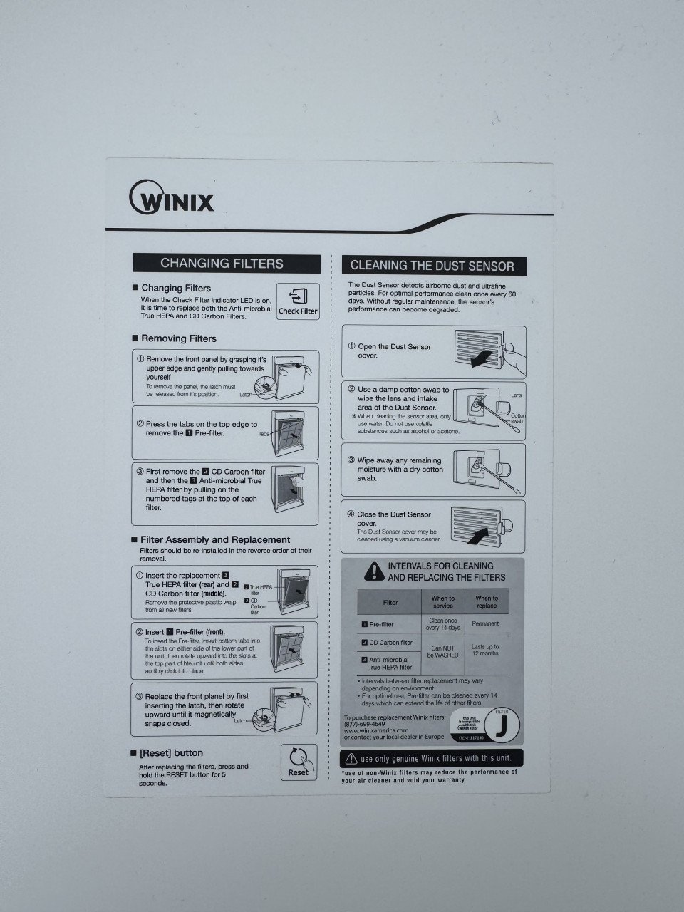Winix HR1000 luchtreiniger