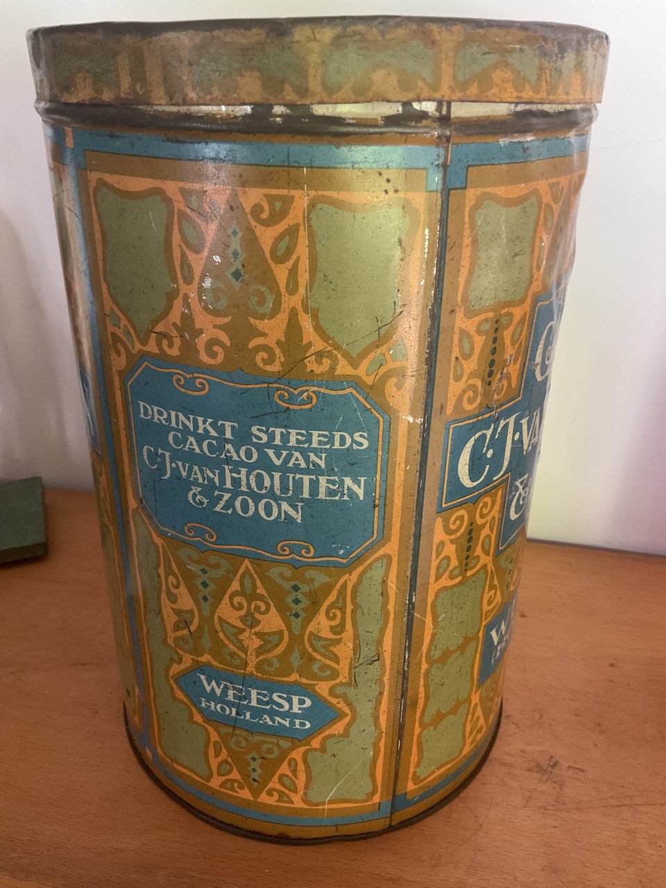 Groot blik Van Houten Cacao