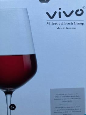 Vier Vivo wijnhlazen voor rode wijn - nieuw