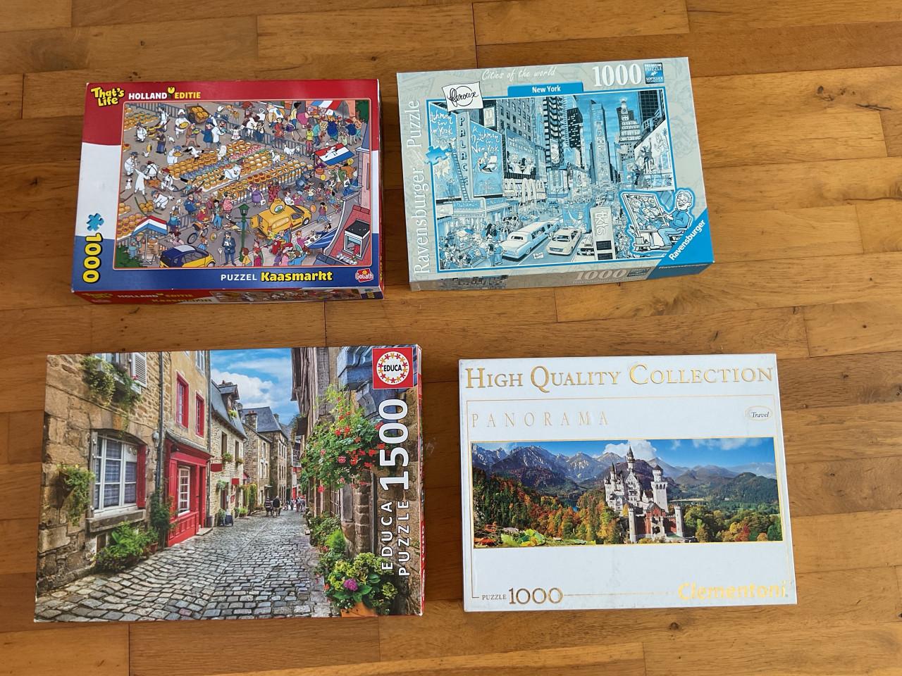 Puzzels 4 verschillende vanaf € 2 per stuk