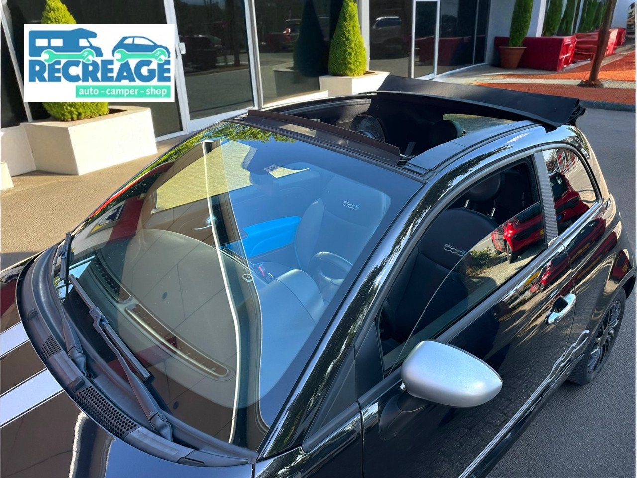 🌞 Ervaar de zon op je gezicht – stap in deze Fiat 500 Cabrio!