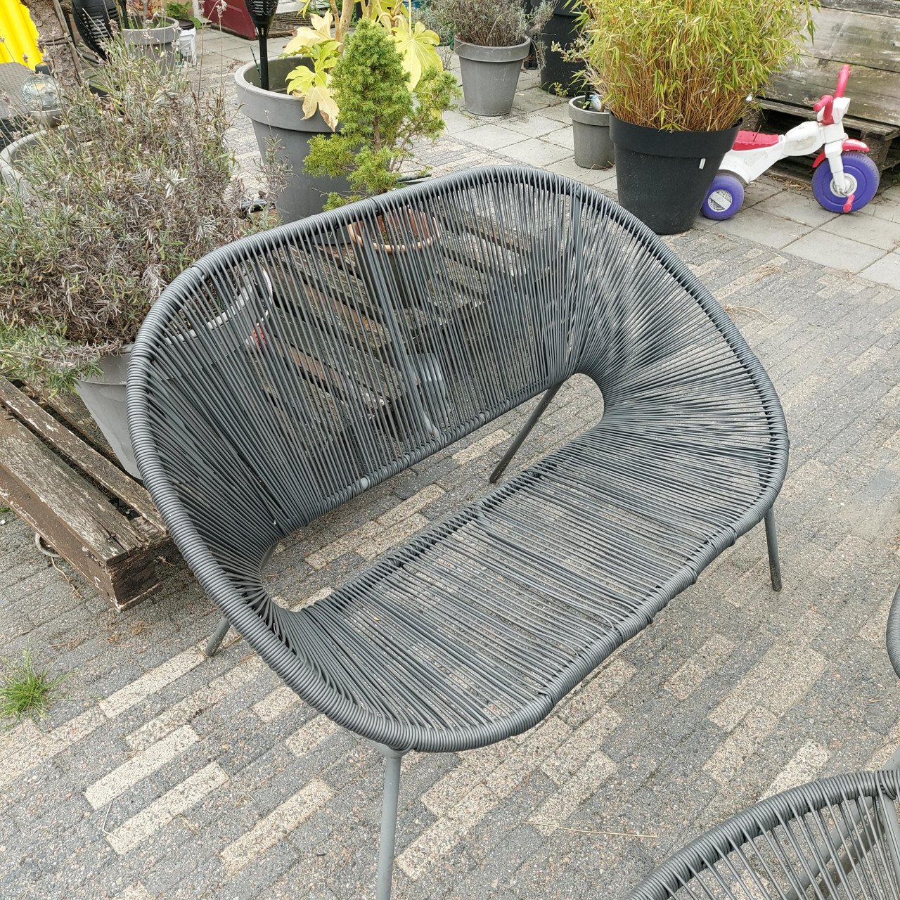 Tuinset antraciet