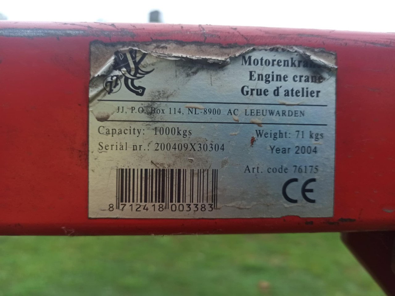 Motorkraan / Engine Crane / Giraf / Motortakel
