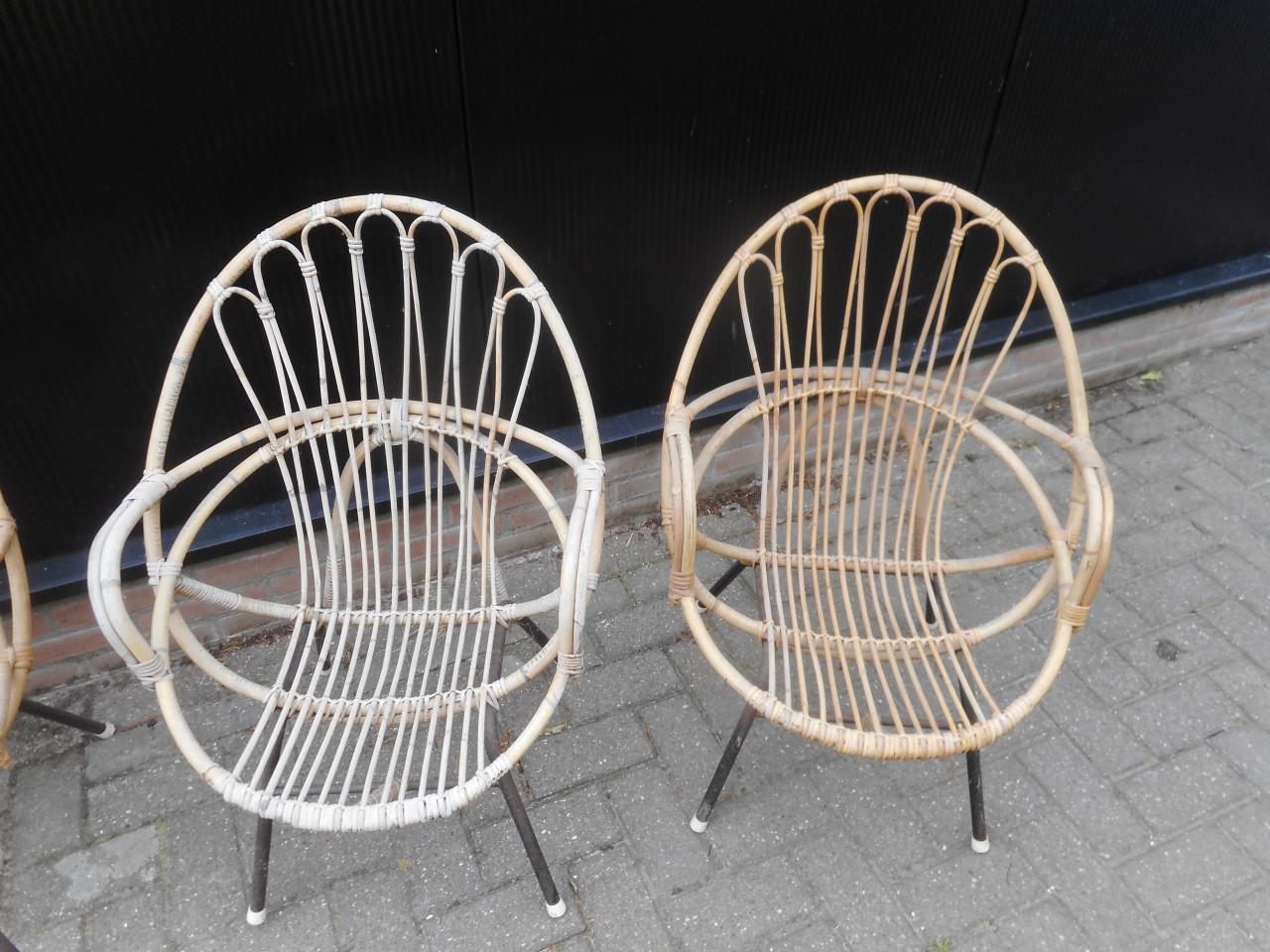 6 vintage tuinstoeltjes jaren 60 Gereserveerd!!!!!!!!!