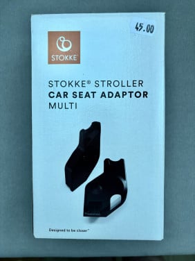 Stokke adapters voor bevestiging van autostoel op kinderwagen
