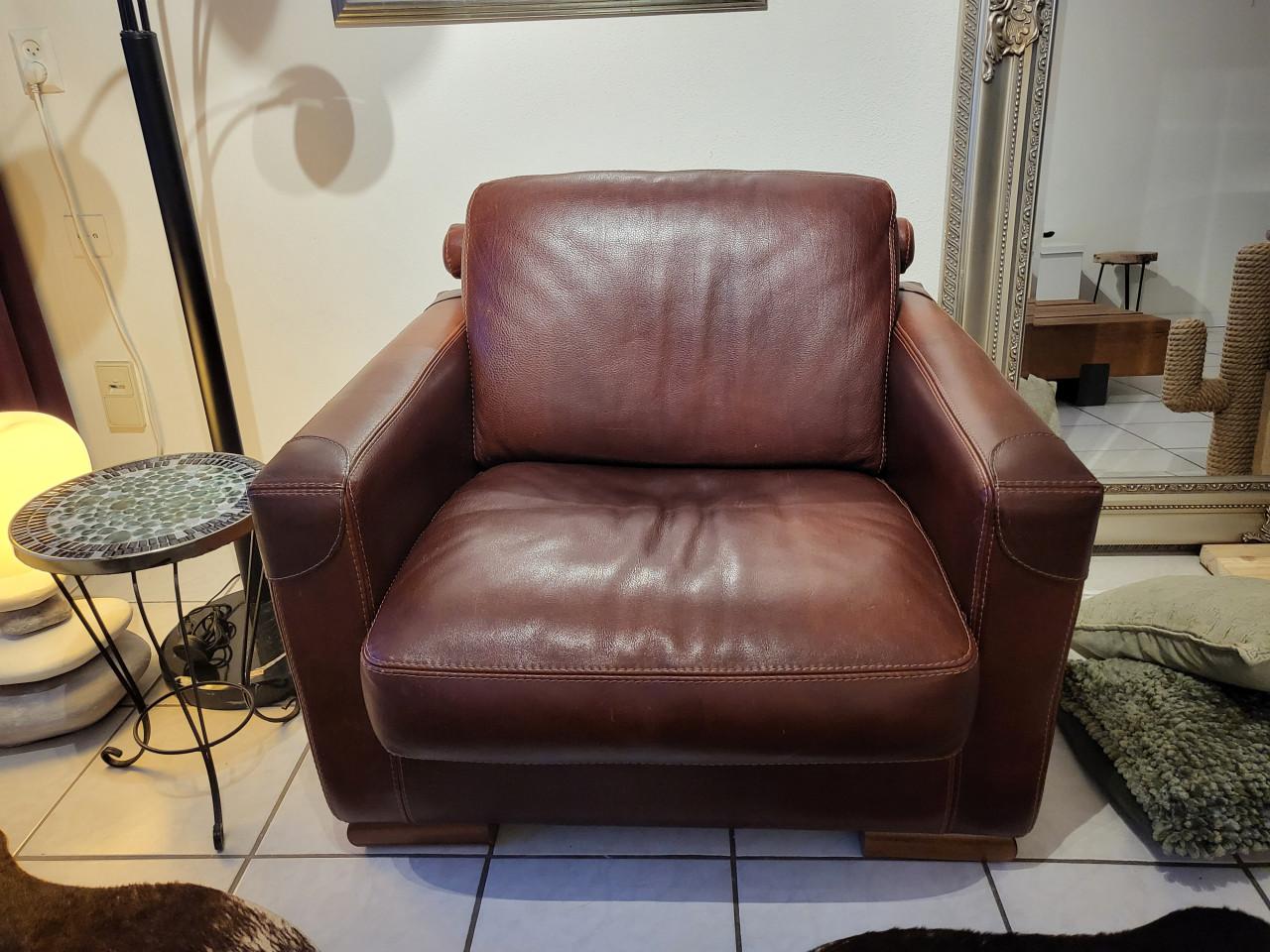 Prachtige leren fauteuil