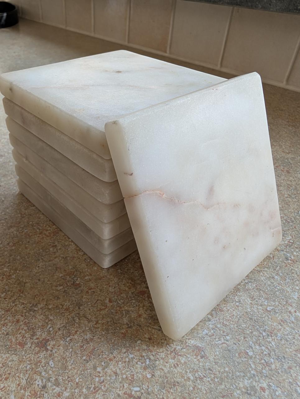 Marmeren onderzetters