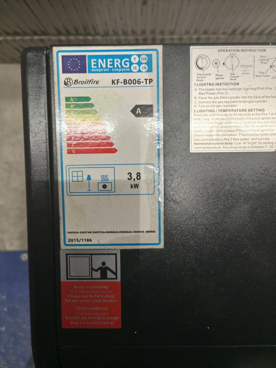 Te koop Broilfire Gaskachel