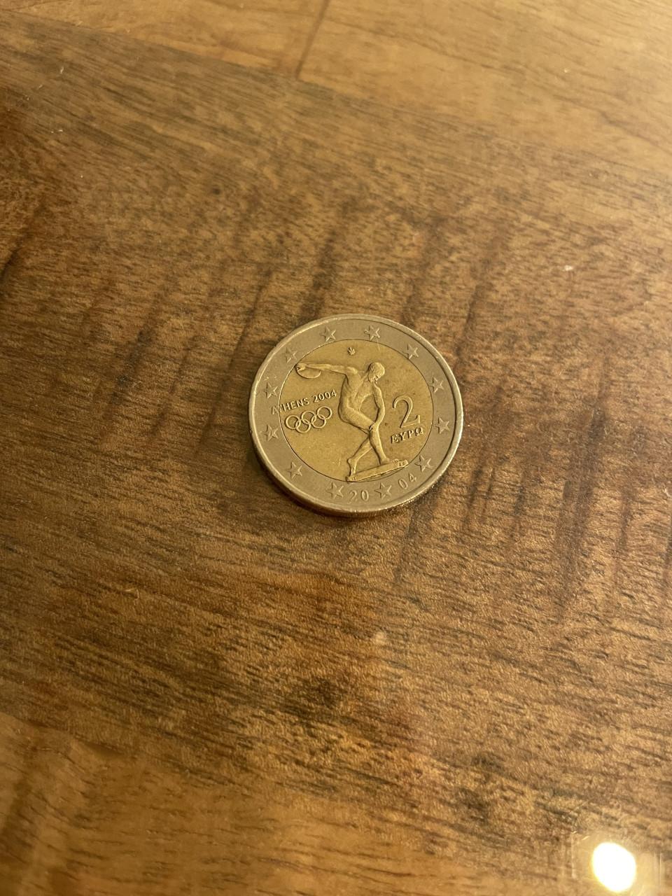 2 euromunt Athene 2004 speciaal