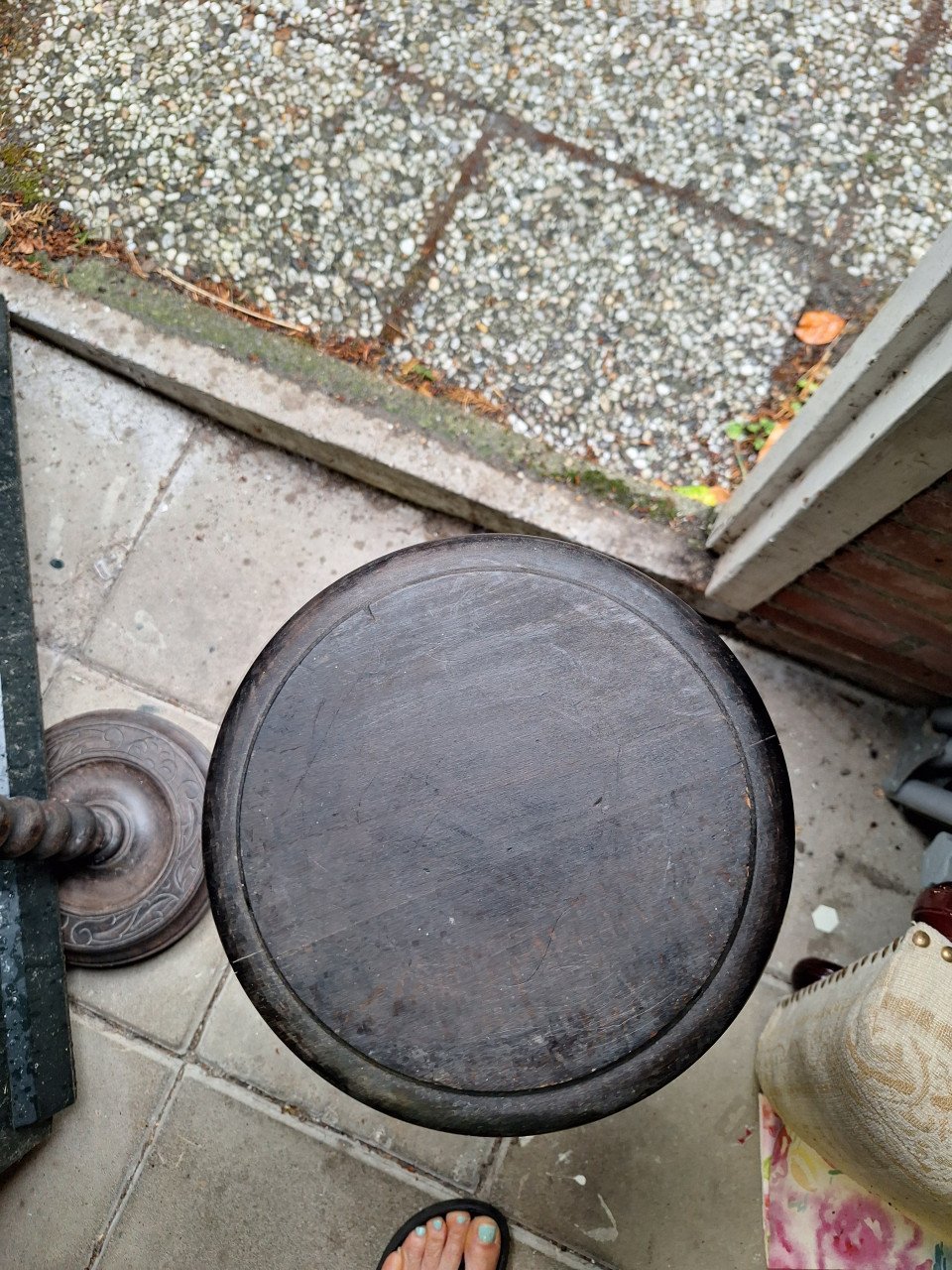2 houten standaards