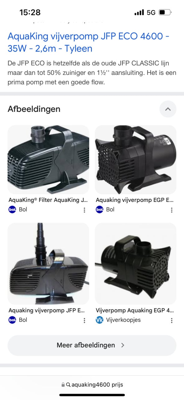 Te koop aquaking egp eco 4600 lpu zonder type plaatje