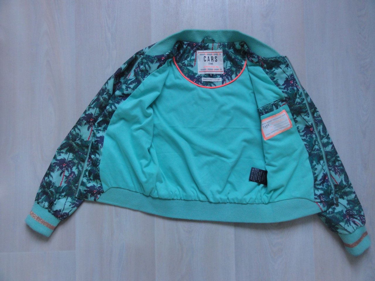 Cars jeans zomerjas groen maat 10 = 140
