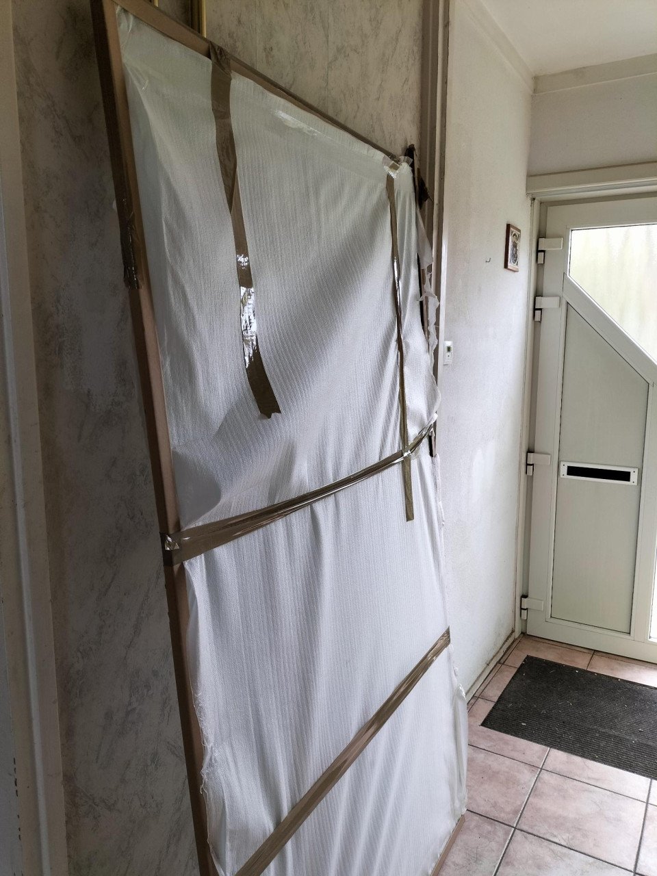 Nieuwe glazen douchewand GERESERVEERD