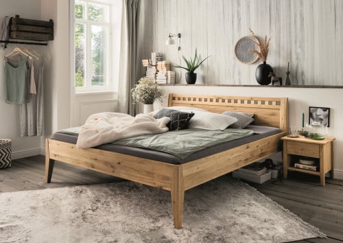 Comfort bed 140/ 160/ 180/ 200 cm. Massief Eiken of Beuken