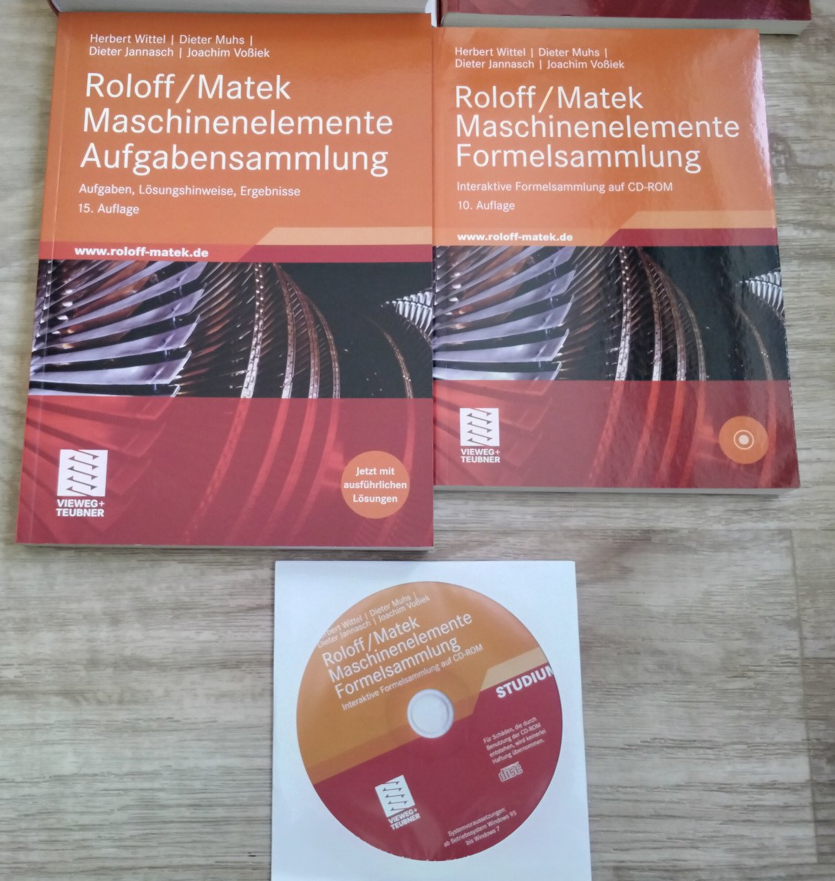 Roloff / Matek Maschinenelemente cursus, boeken met cd-rom