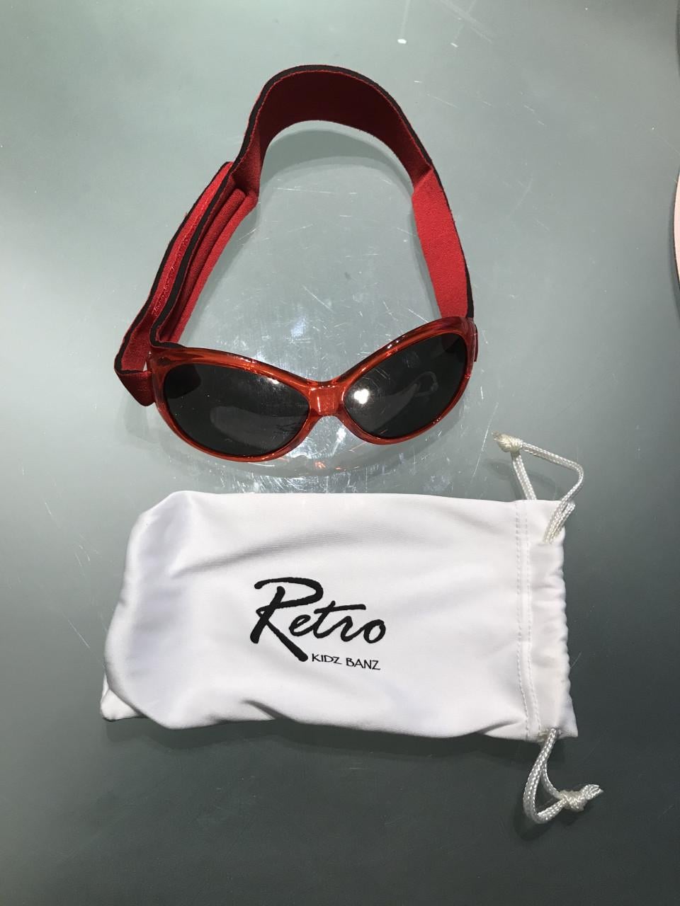 Leuke, fijne Kidz Banz Zonnebril (rood)