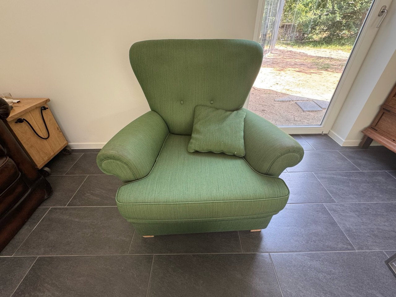 Fauteuil met voetenbankje