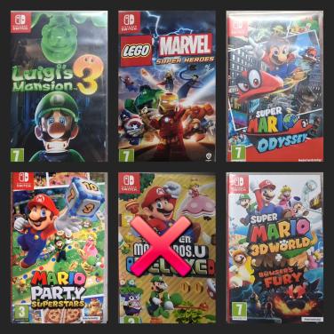 Nintendo switch Mario games
