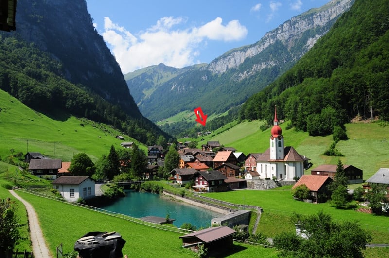 TE HUUR: vak. woning "Weid" Isenthal, Zwitserland