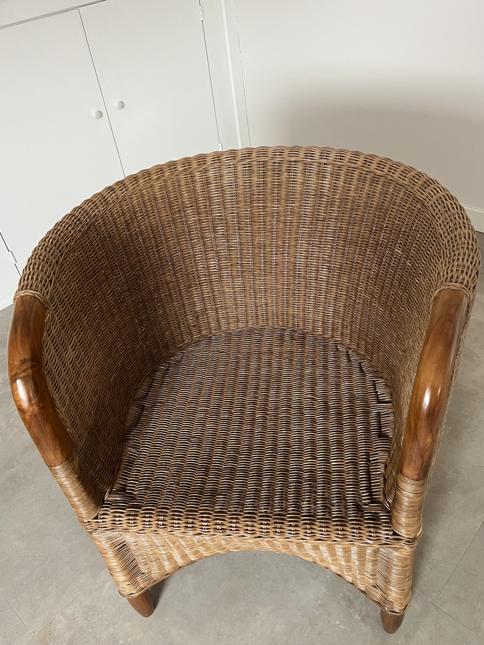 Te koop: Comfortabele Rotan fauteuil van zeer goede kwaliteit