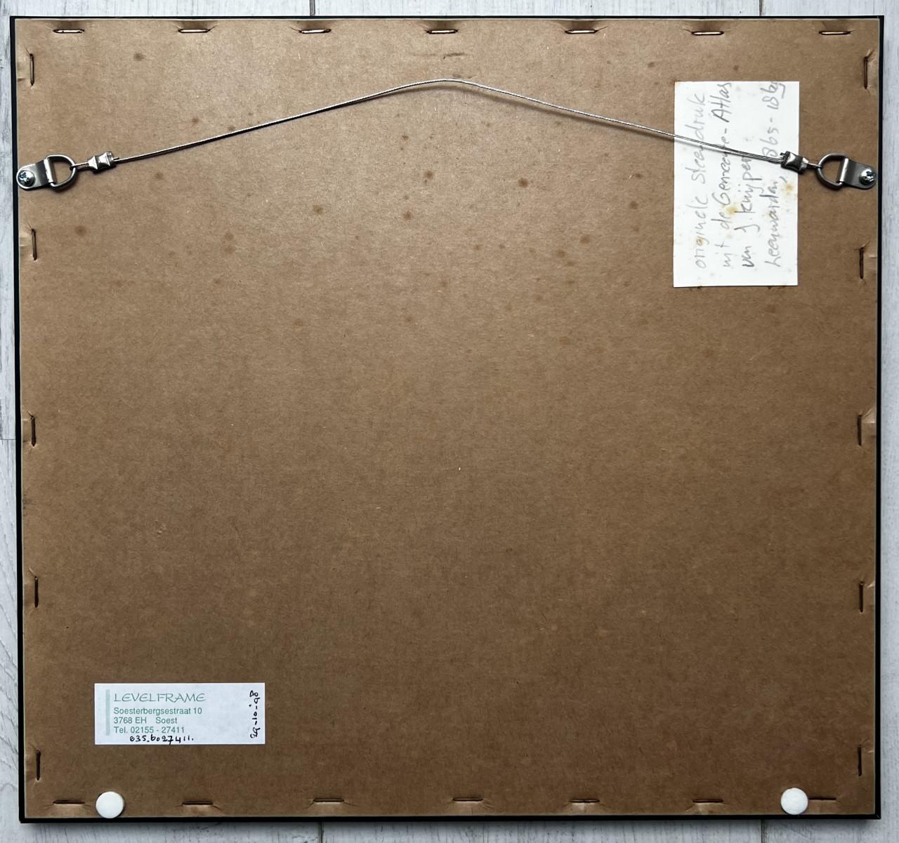Historische kaart Zeeland, cartografie 1865
