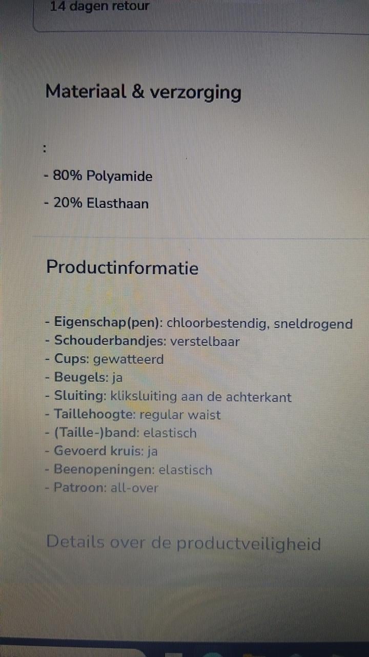 Bikini nieuw zwart +kleuren B80 beugelbikini 42 petite fleur