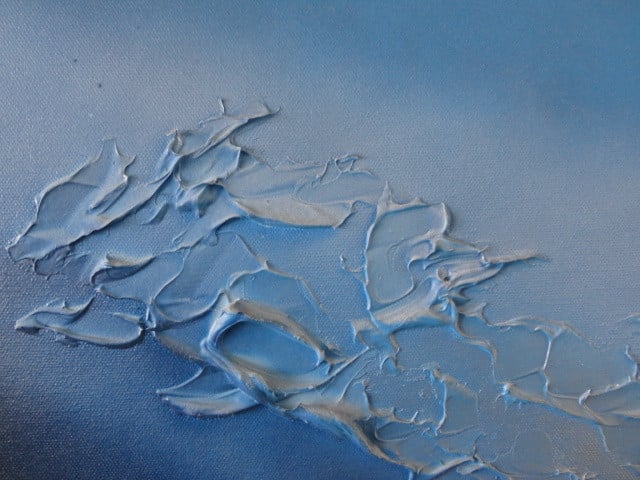 " Blue " prachtig Acryl 2 luik, creatie van Jacky Phoenix